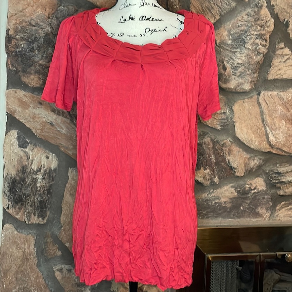Willi Smith red blouse